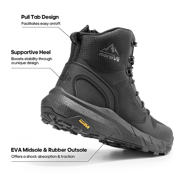 [Metrostrike] Men's Lightweight Military Tactical Boots - BLACK - 1